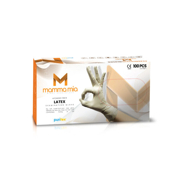 Latex Examination Powder Free Double Chlorination Glove