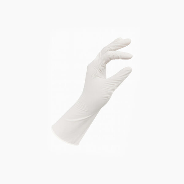 12" Cleanroom Nitrile White Glove, Class 100, M5.0g