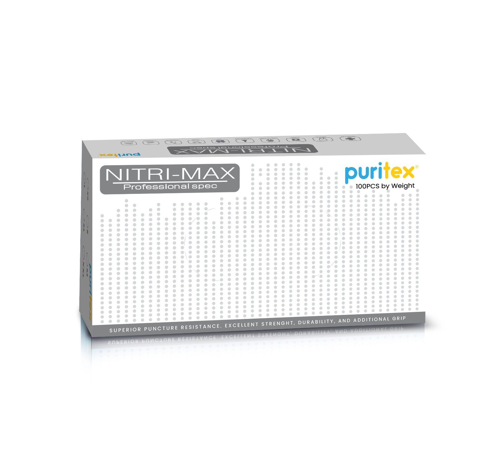 Nitrile Powder Free Examination 240 mm - White